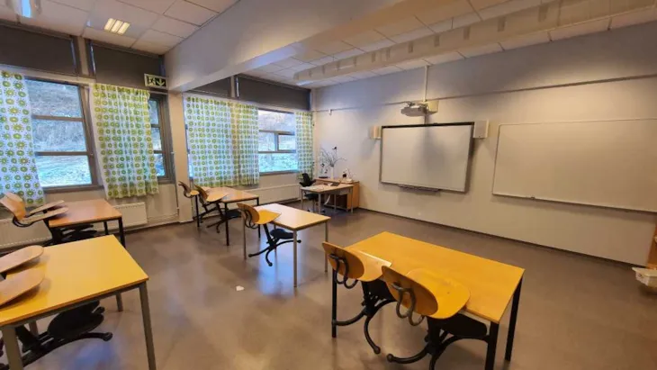Klasserom på Solbakken skole