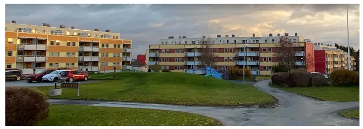 Lavblokker på Nordre Hallset