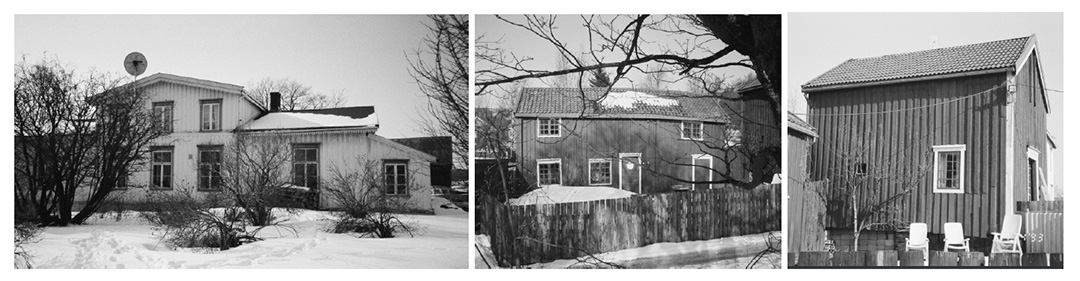 ulike bygninger p&aring; hallset