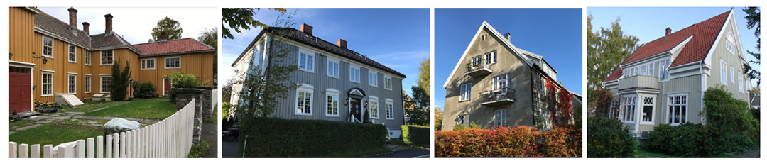 ulike bygninger i omr&aring;det