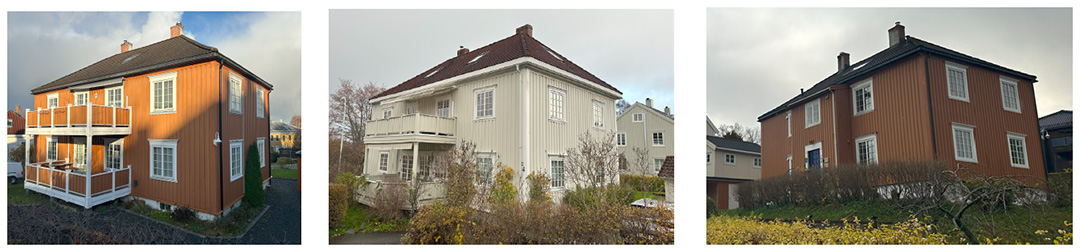 ulike bygninger i omr&aring;det