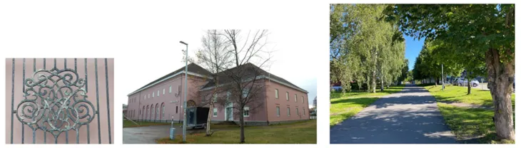 alle og trafobygning i mur