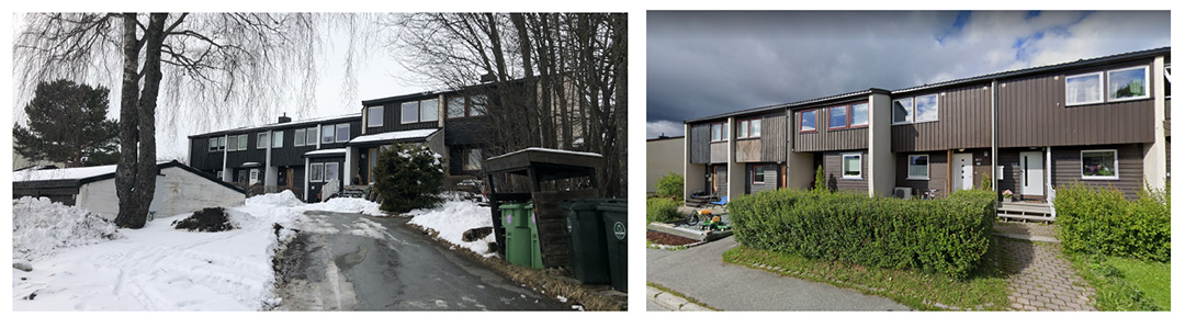 rekkehus i to etasjer