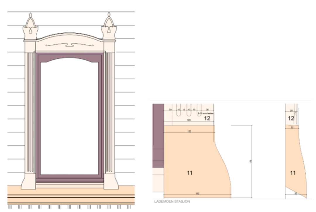 Tegning av omramming vinduer