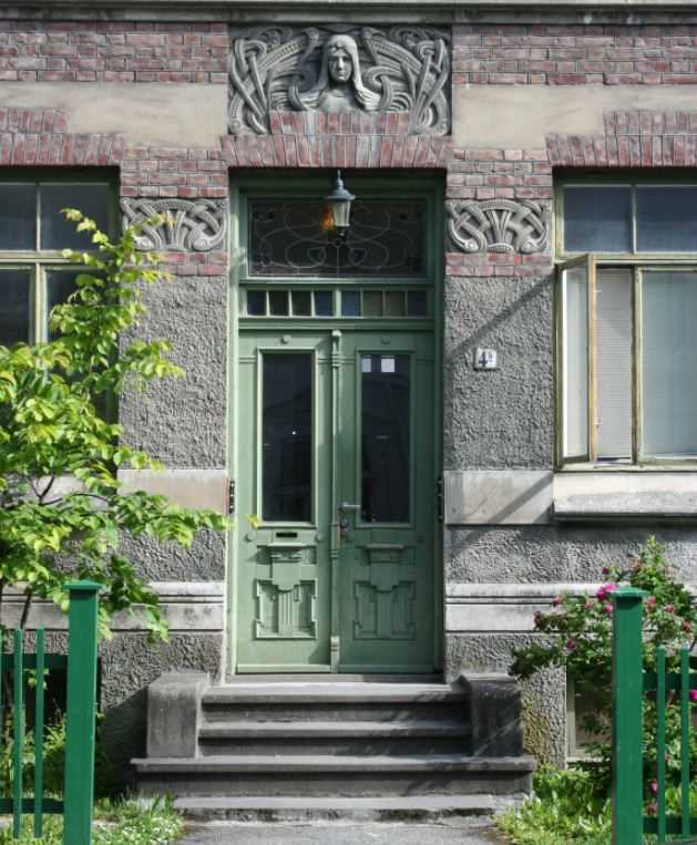 Inngangsdør i Jugendstil