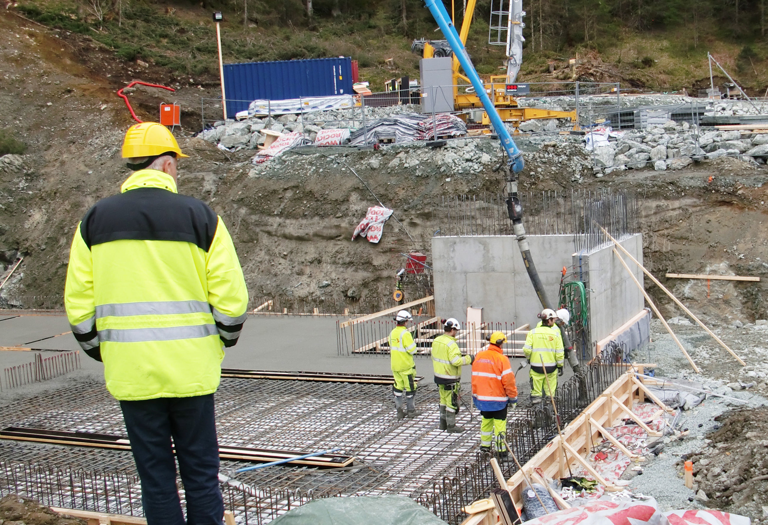 Anleggsomr&aring;de med flere personer