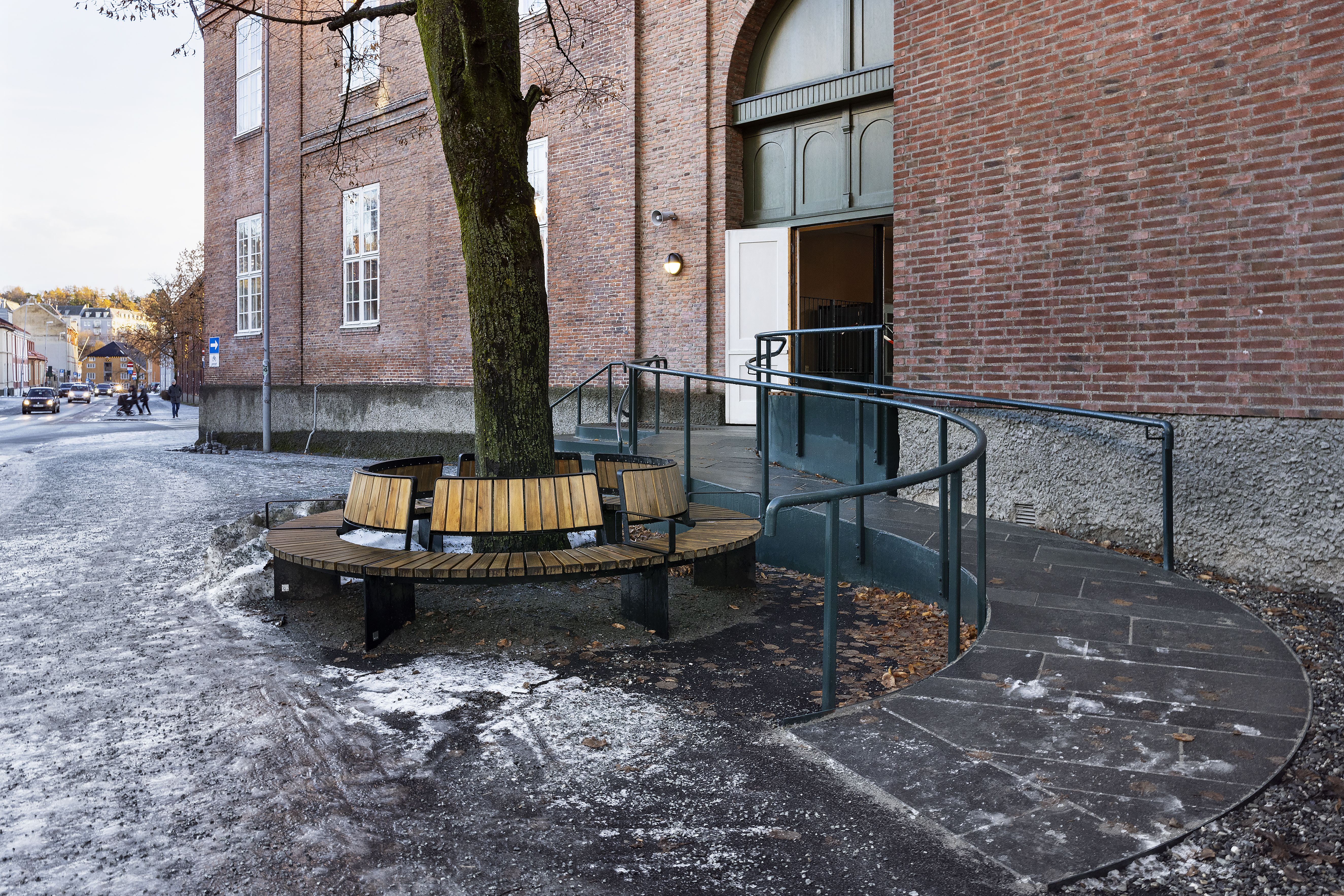 N&aelig;rbilde av rampe