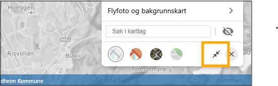 dobbelpil nederst til høyre i kartet.