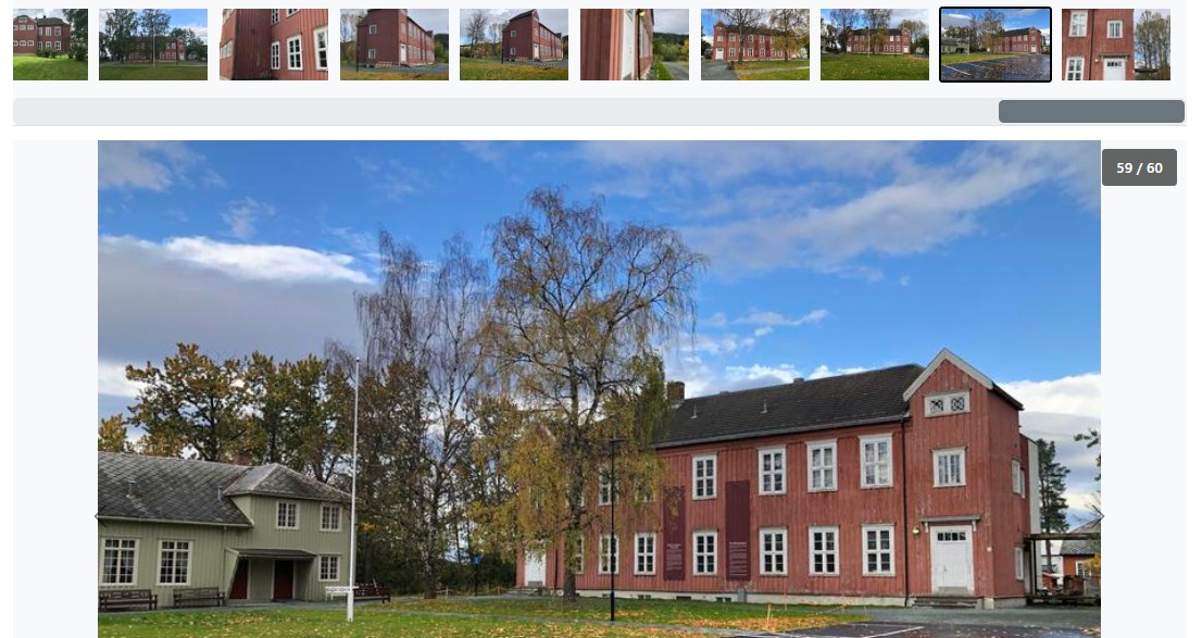 stor r&oslash;d trebygning