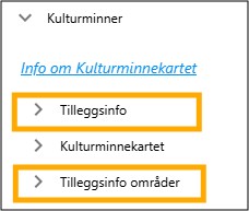 Tilleggsinfo i Kartlagsmenyen
