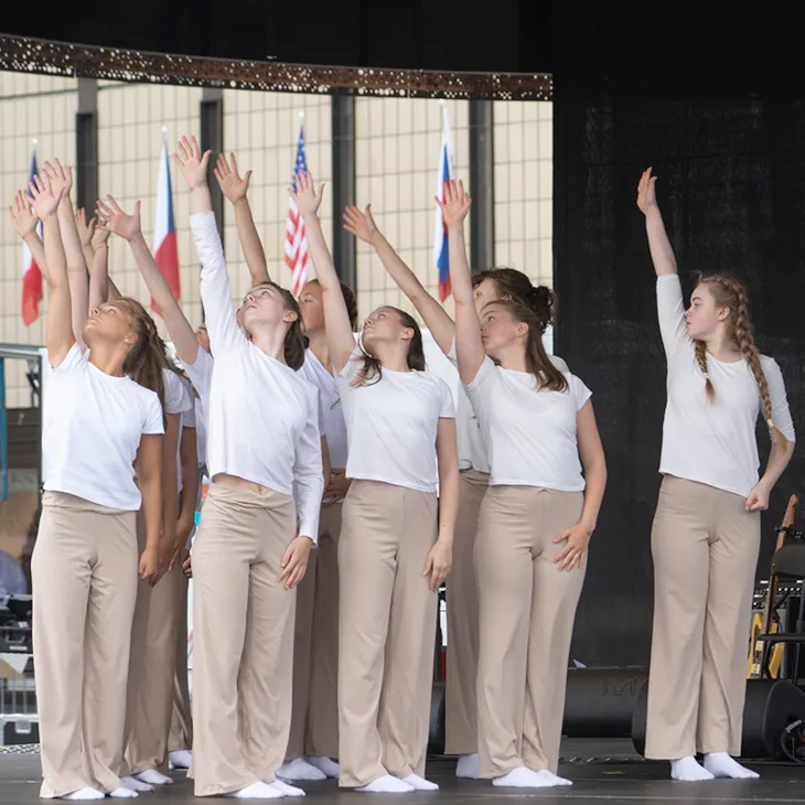 Elever på danselinja ved Trondheim Katedralskole