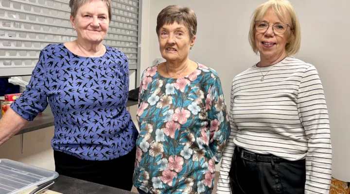 Tre frivillige fra Kirkens Bymisjon