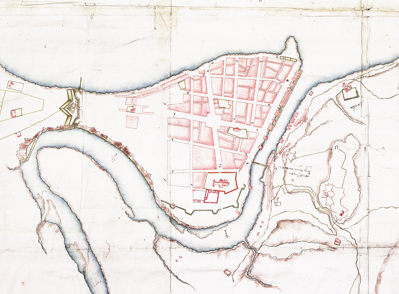 Et gammelt kart over midtbyen