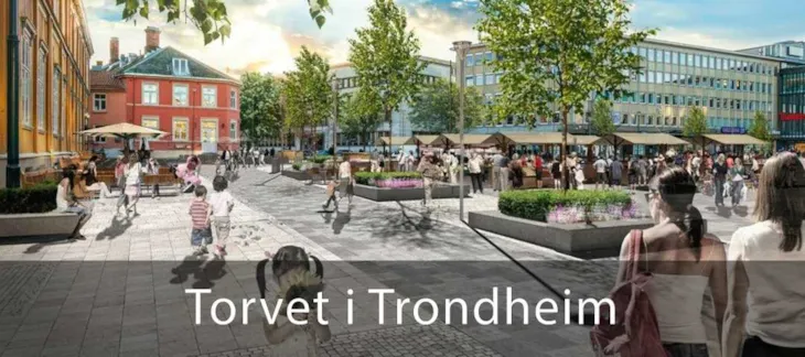 Lenke til nettside for Torvet i Trondheim