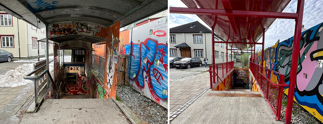 Undergang f&oslash;r og etter oppussing