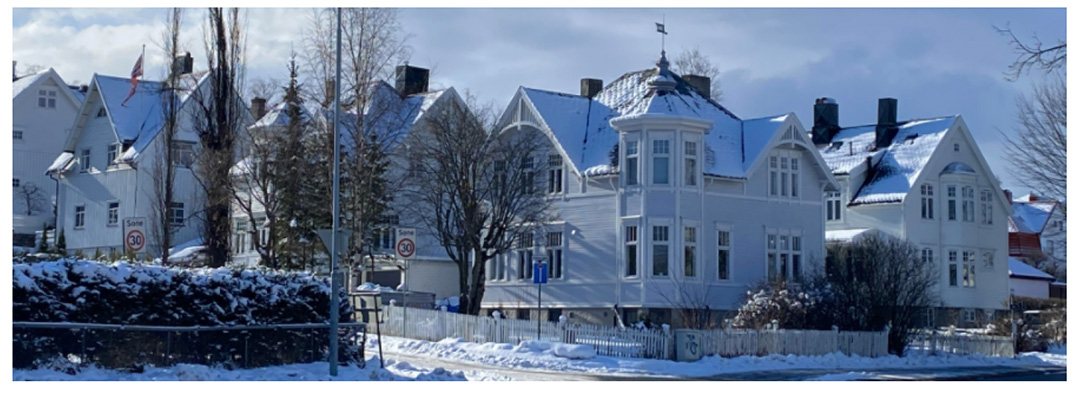 Jugendvillaer i tre i Ankers gate