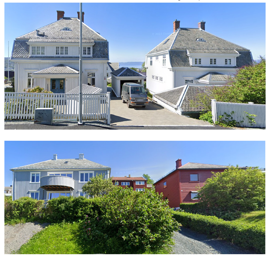 4 ulike villaer i omr&aring;det