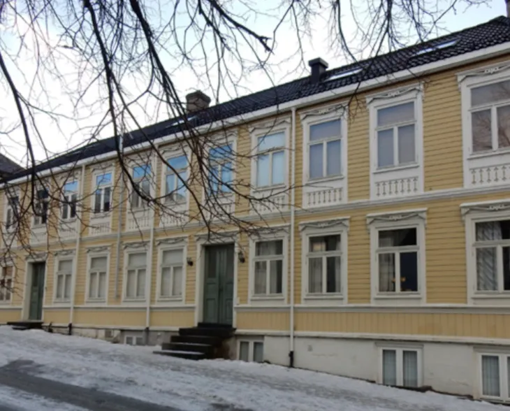 En av bildene til kapittelet om istandsetting: Trehusbebyggelsens fasader- side 35