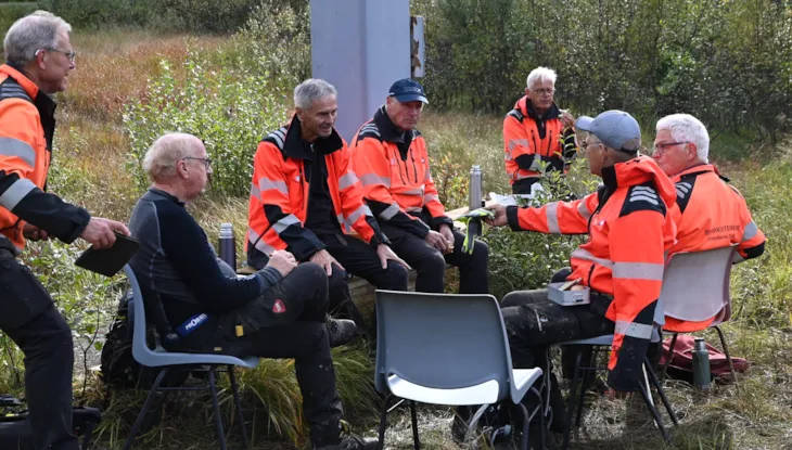Lunsjtid for veteranene