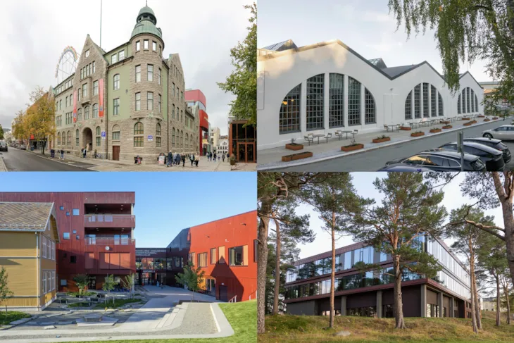 Et samlet bilde av de fire finalistene