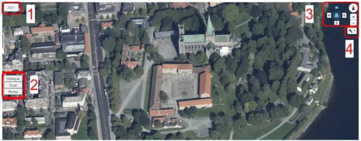 skråfoto med ulike funsksjoner