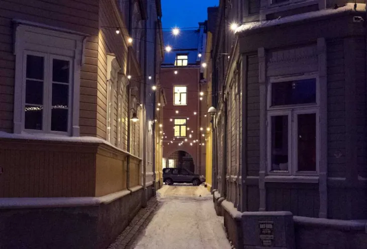 Veit med mørketidsbelysning