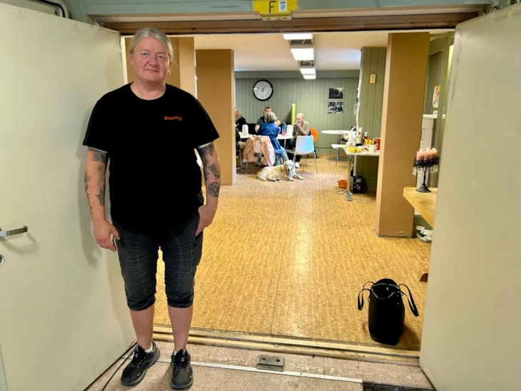 Anita Walstad i døråpningen til HUBen