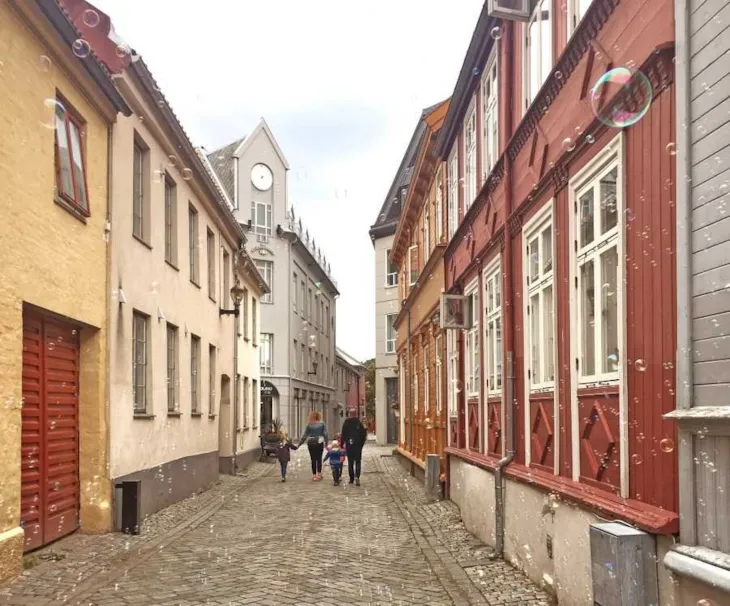 Bilde fra barnas bylørdag i Brattørveita