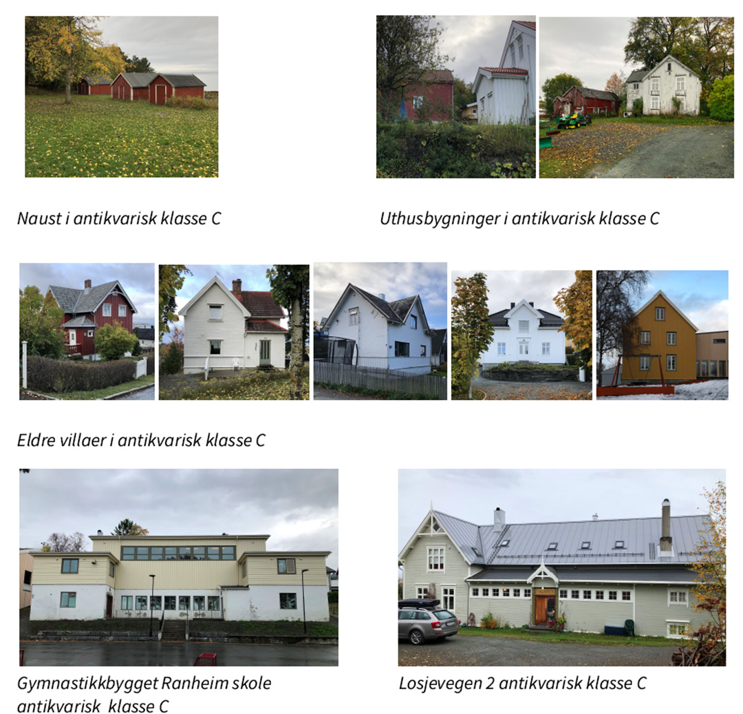 flere bilder av eldre hus p&aring; ranheim