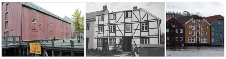 ulike bygninger på bakklandet