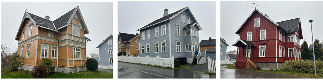 ulike bygninger i omr&aring;det