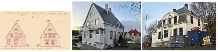 to villaer i området