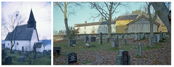 Byneset kirke og tilstøtende gårdsanleg