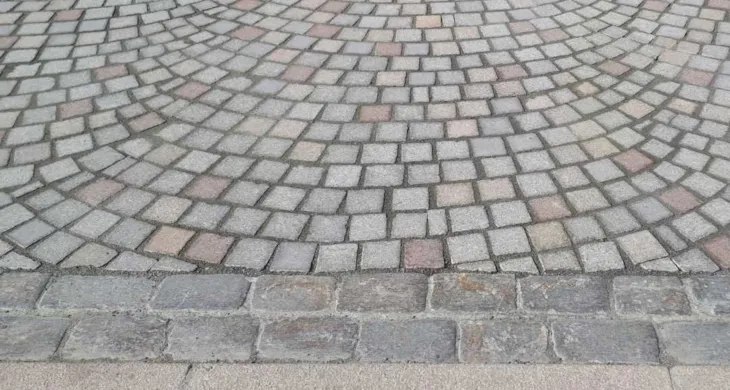 Bilde av pilot brosteinsdekke Kongens gate vest