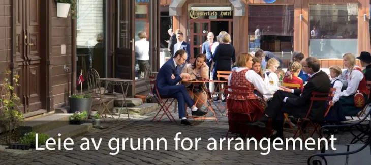 Lenke til nettside for leie av grunn til arrangement