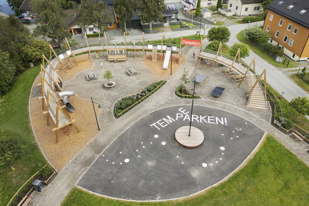 Oversiktsbilde av parken