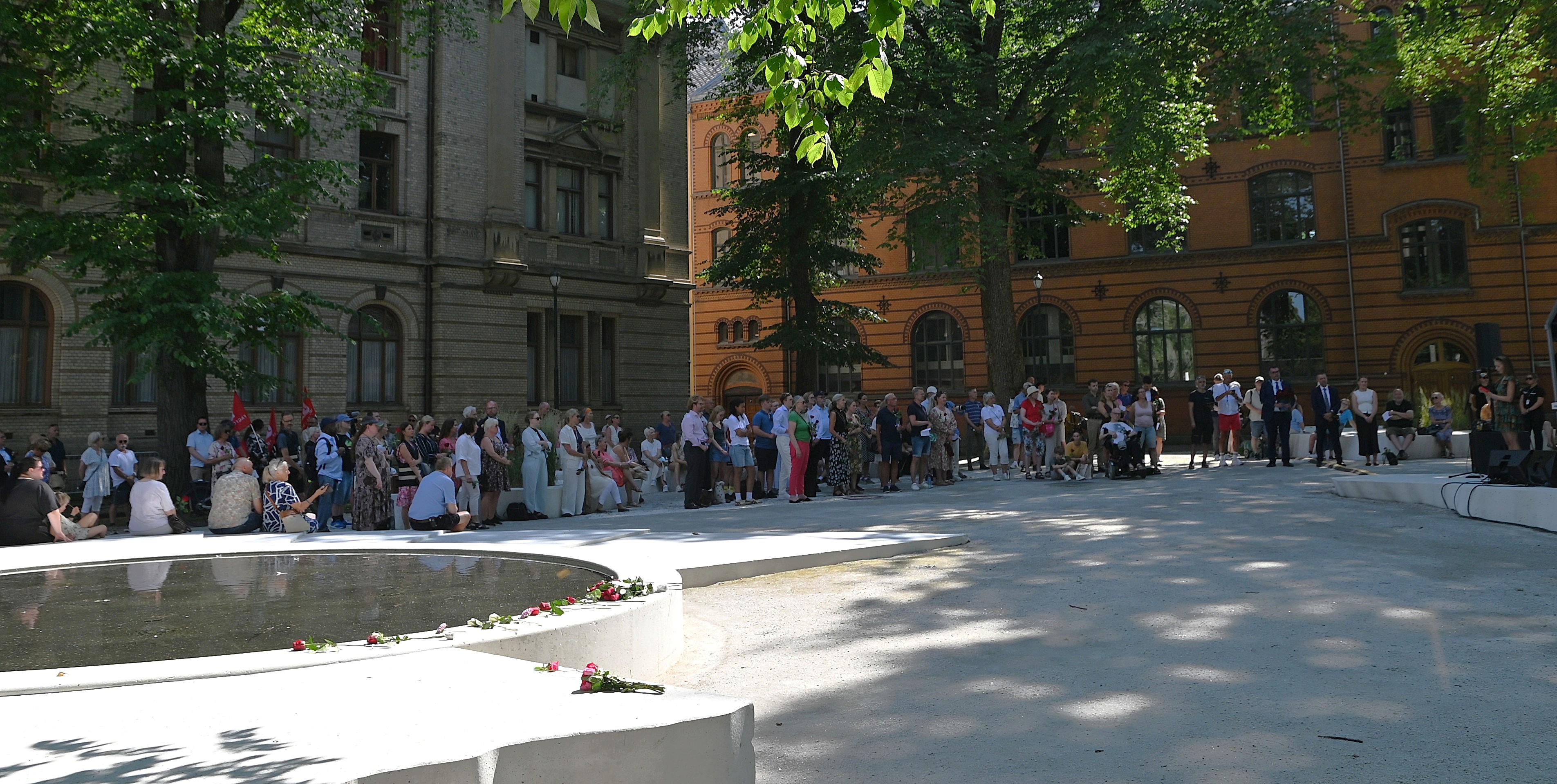 Fra 22. juli-minneseremoni i Tordenskioldparken