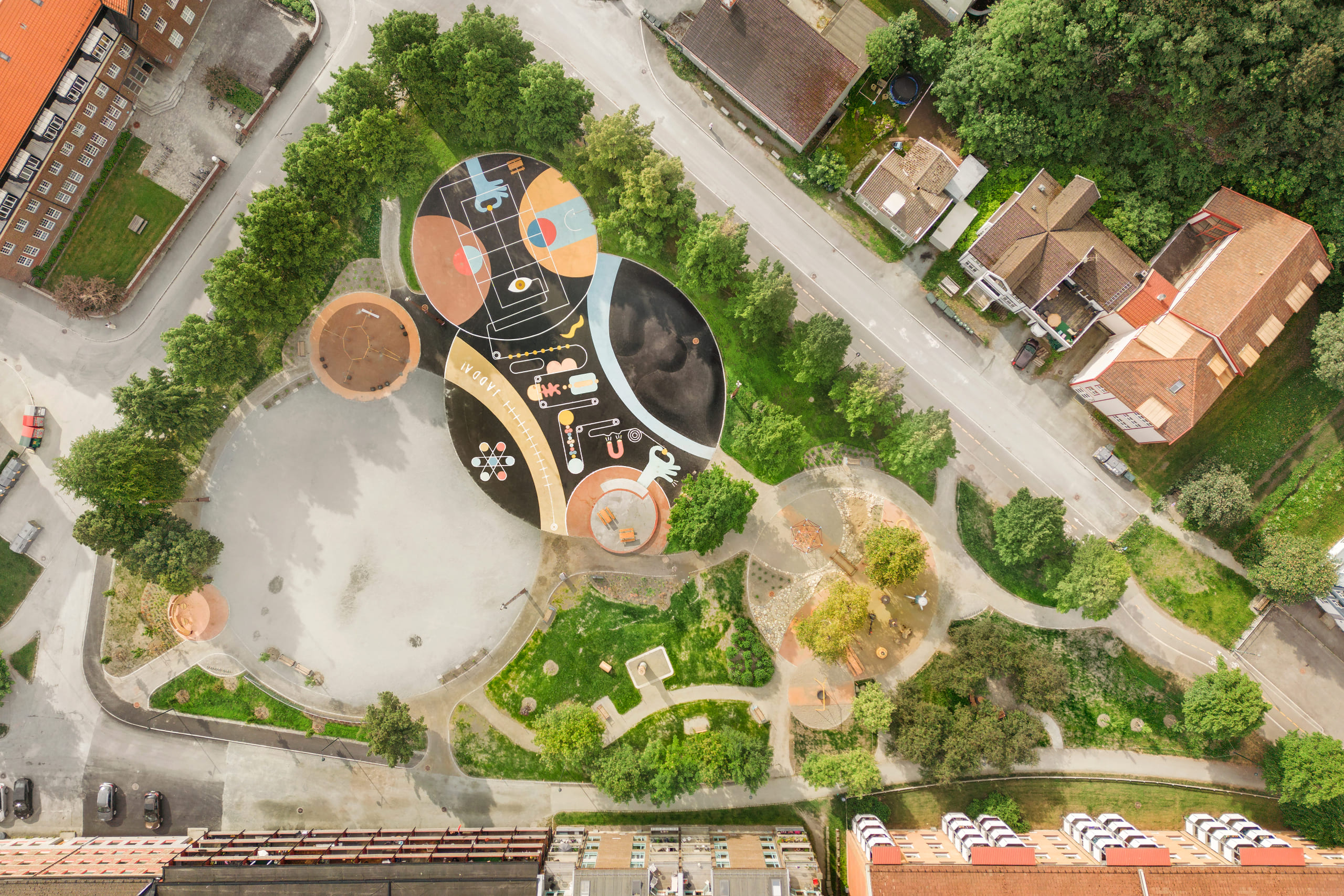 Dronefoto av Buran aktivitetspark