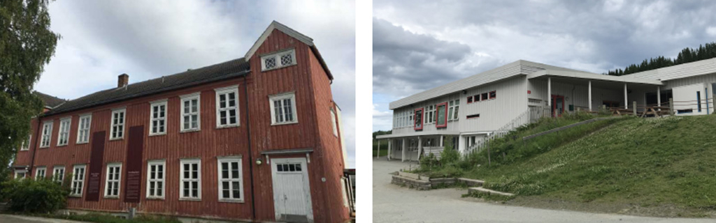 flerer ulike bygninger i hensynssonen