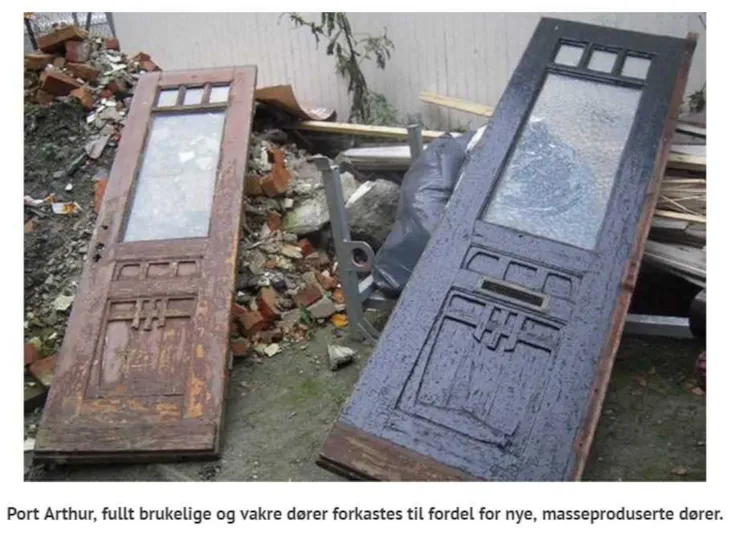 Juendstildører som kastes