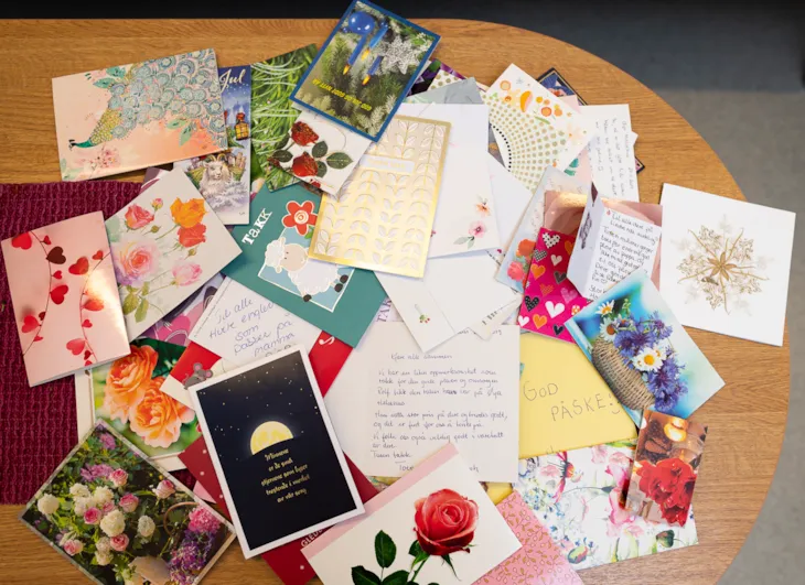 Kort fra pårørende