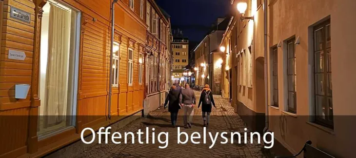 Lenke til nettside for offentlig belysning