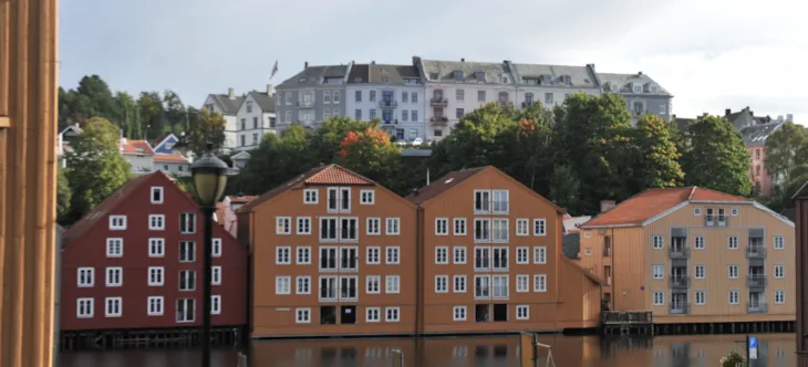 Fargerike brygger langs Nidelva