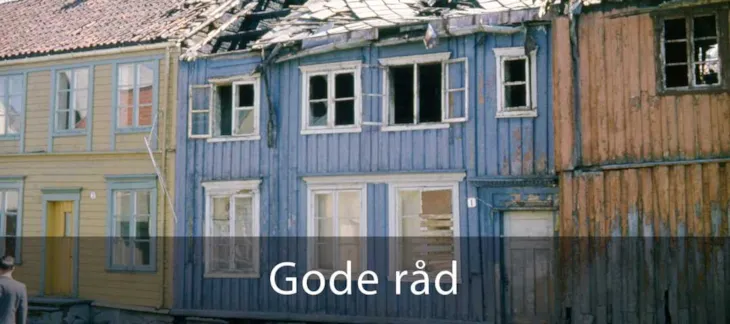 Lenke til gode råd om å ta vare på gamle hus