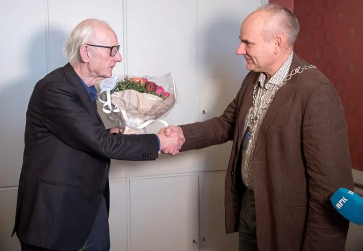 Håkon Bleken og varaordfører Ola Lund Renolen