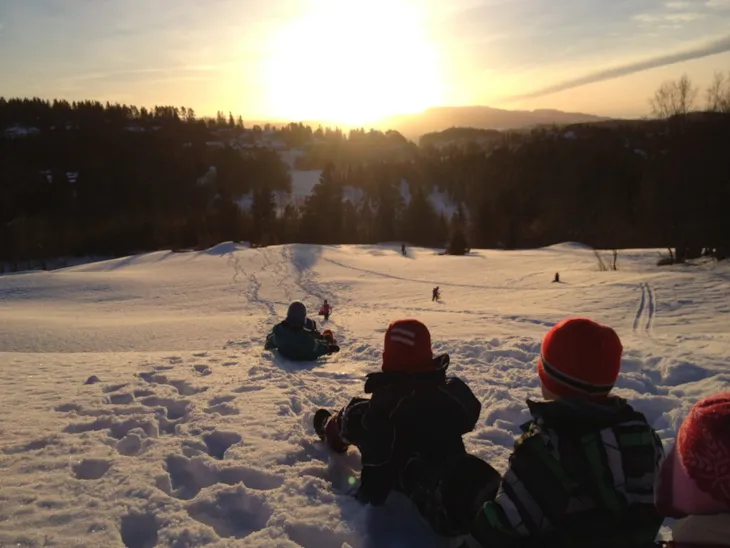 Aking på Torshaugtoppen