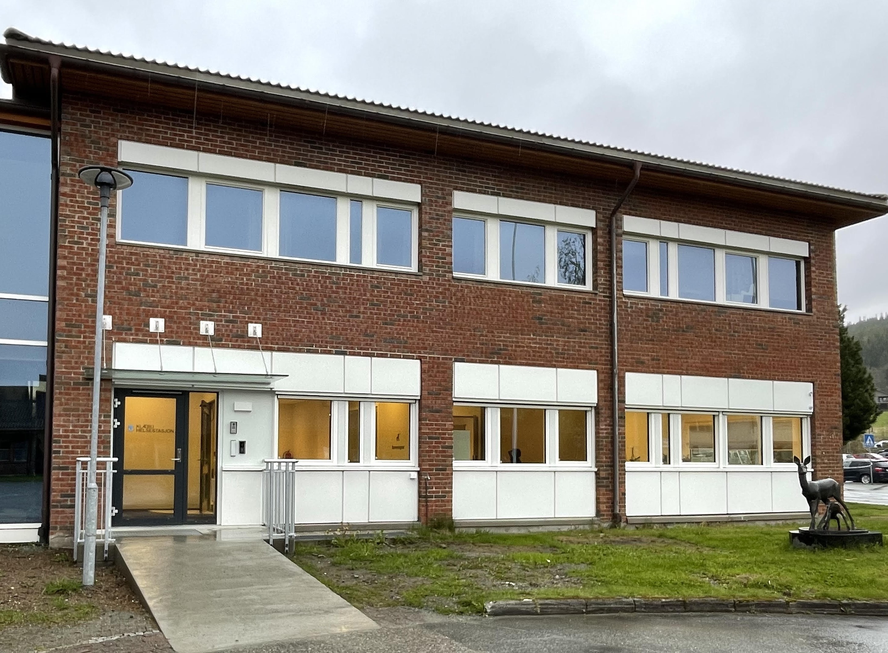 Inngang på Klæbu helsestasjon