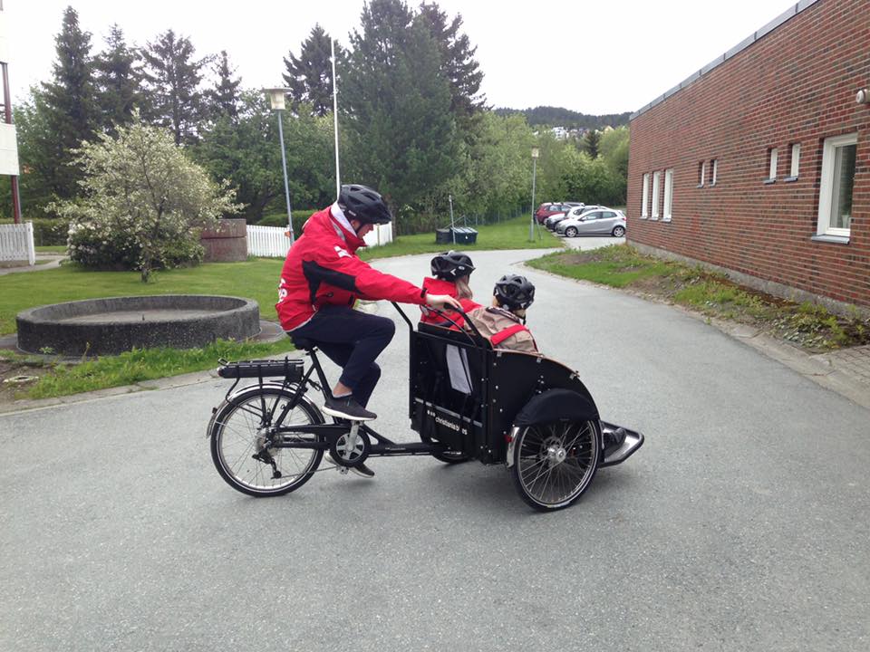 Sykkeltur med beboere