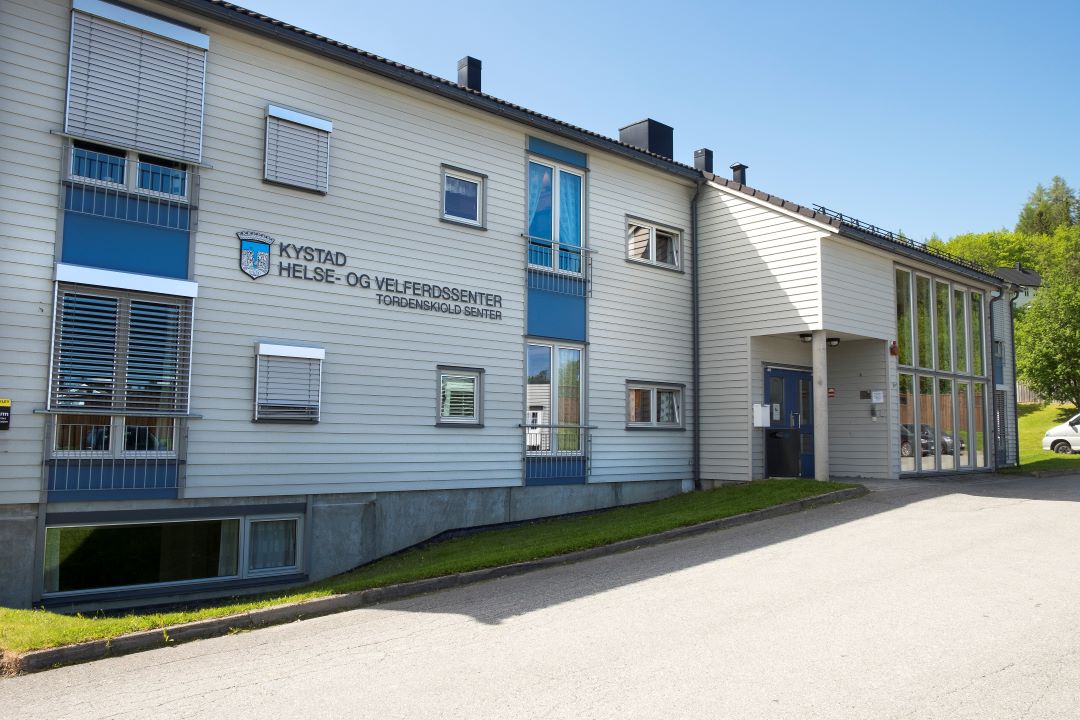 Inngangspartiet til Kystad helse- og velferdssenter