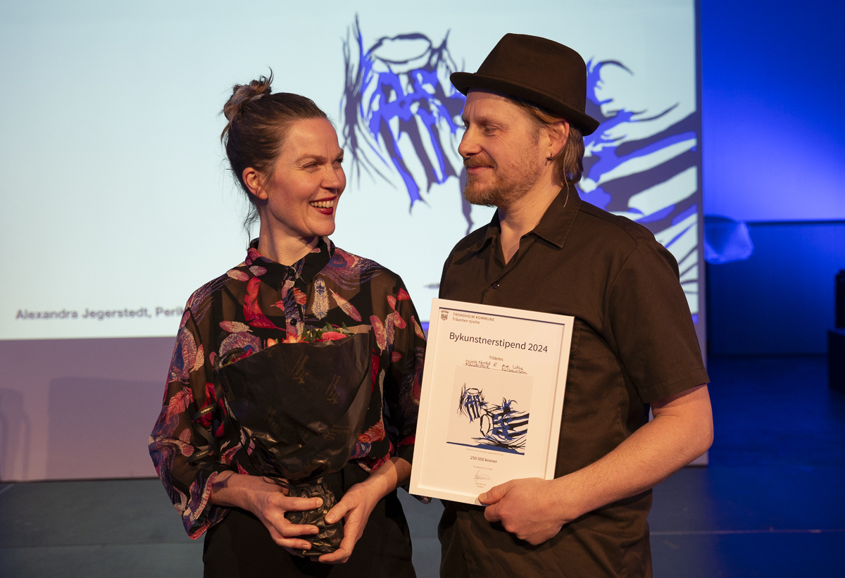 Gyrid Nordal Kaldestad og Are Lothe Kolbeinsen ble torsdag kveld utropt som bykunstnere for kommende år.